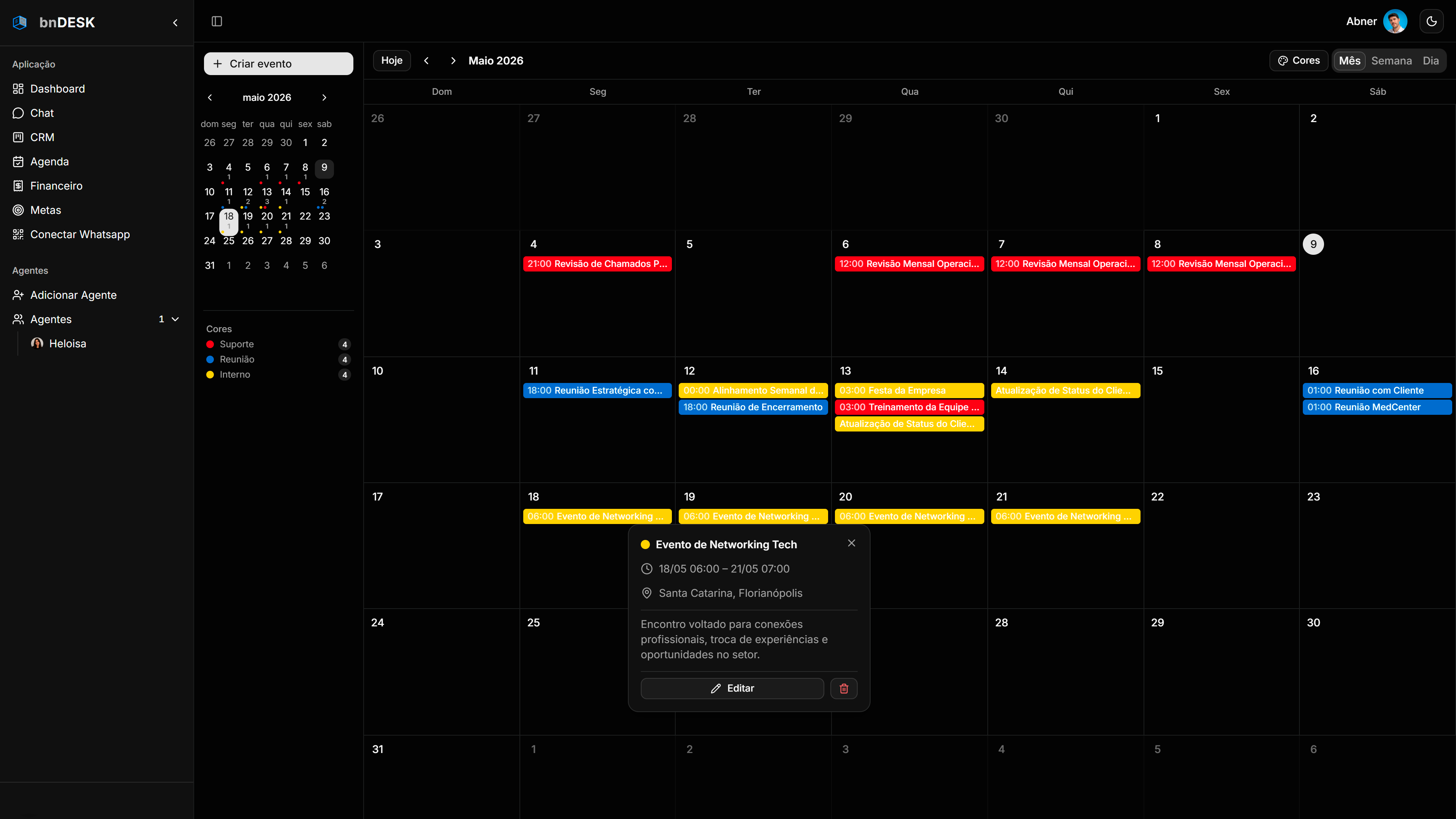 Agenda - Mensal